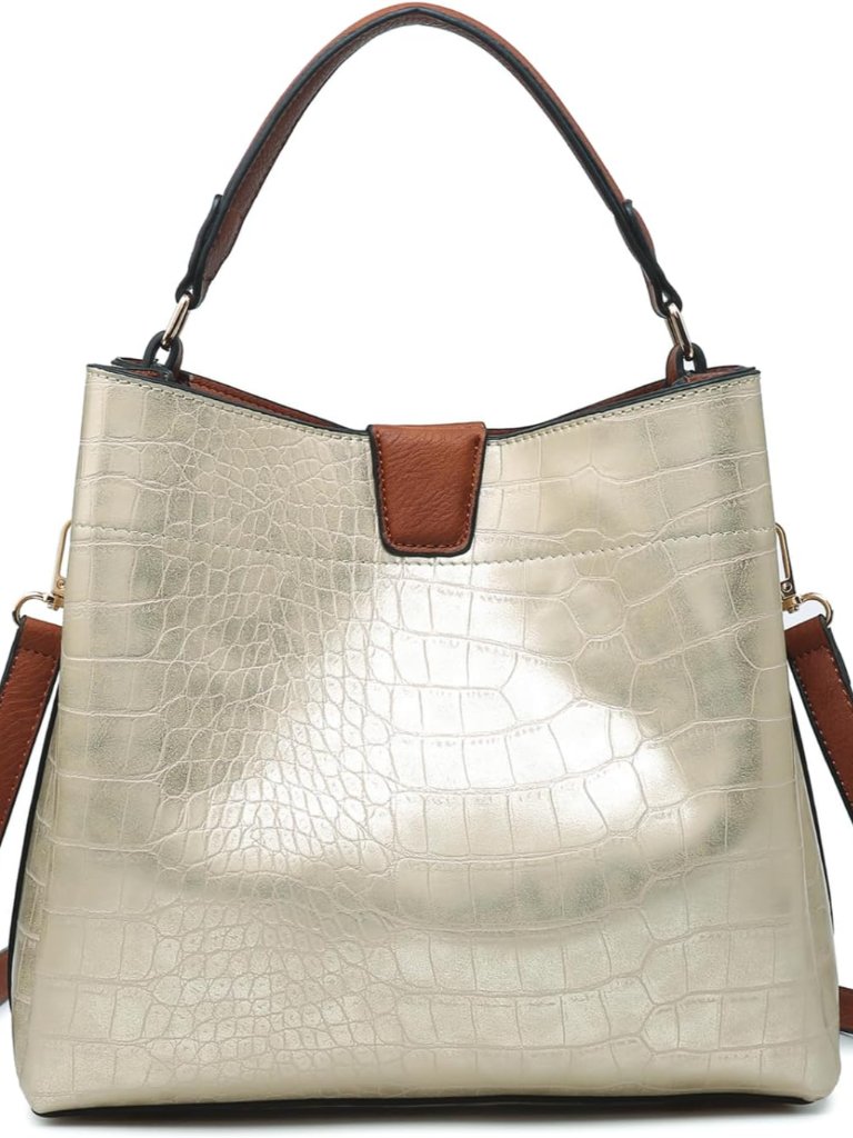 Tati Vegan Leather Handbags And Purses For Women Ladies Top Handle Satchel Hobo